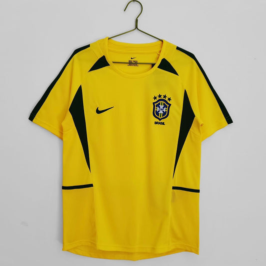 Brazil 2002 Home Retro Football Jersey – World Cup Champions Edition