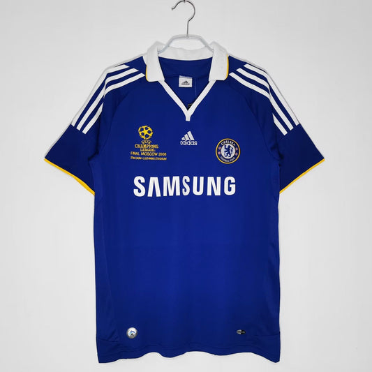 Chelsea 2008 Champions League Final Home Jersey (Half Sleeve) – Retro Classic Football Shirt